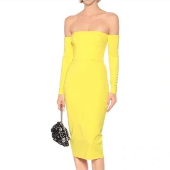 NWOT Alex Perry rate off shoulder dress